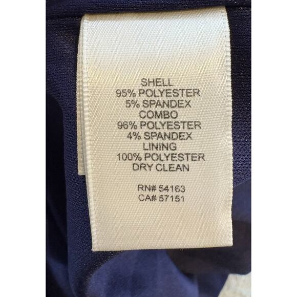 Eliza J Sheath Dress Velvet Sequins Navy Blue Cocktail Party Women’s Size 2 - Picture 6 of 6